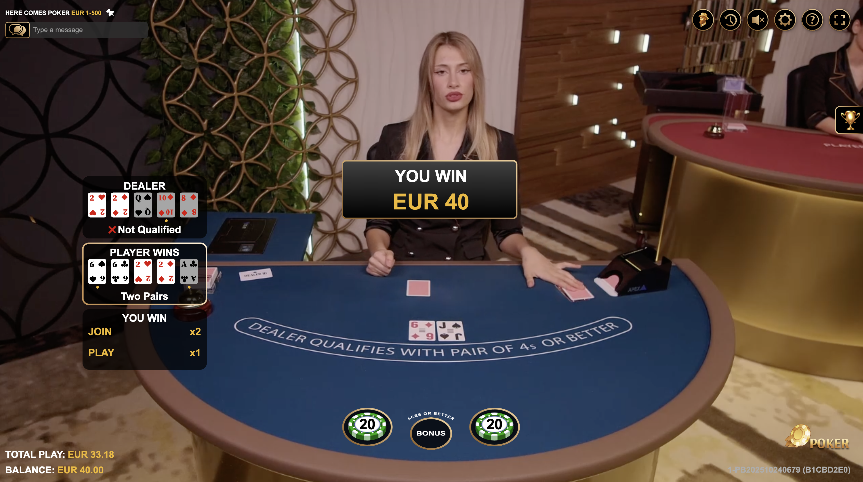 poker gameplay
