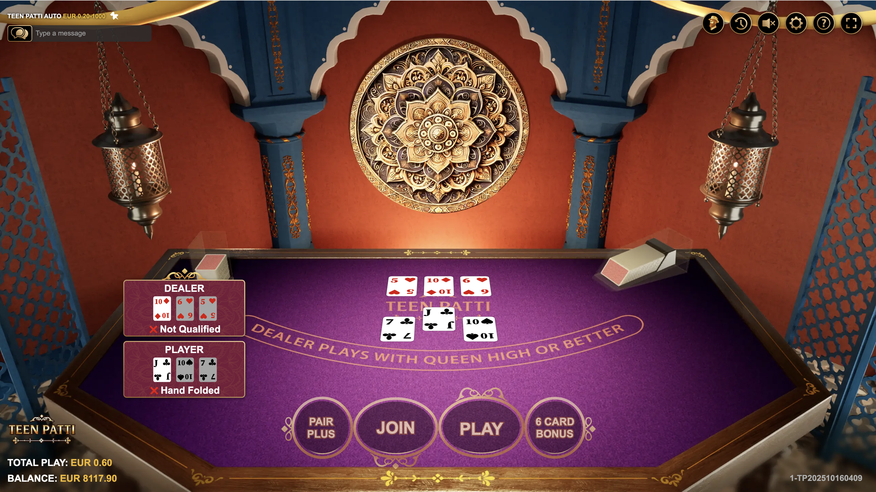 Teen Patti gameplay